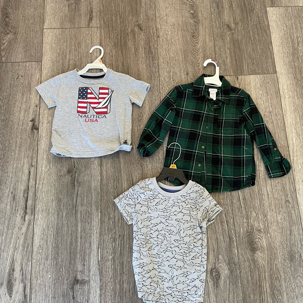 Boy toddler bundle shirts